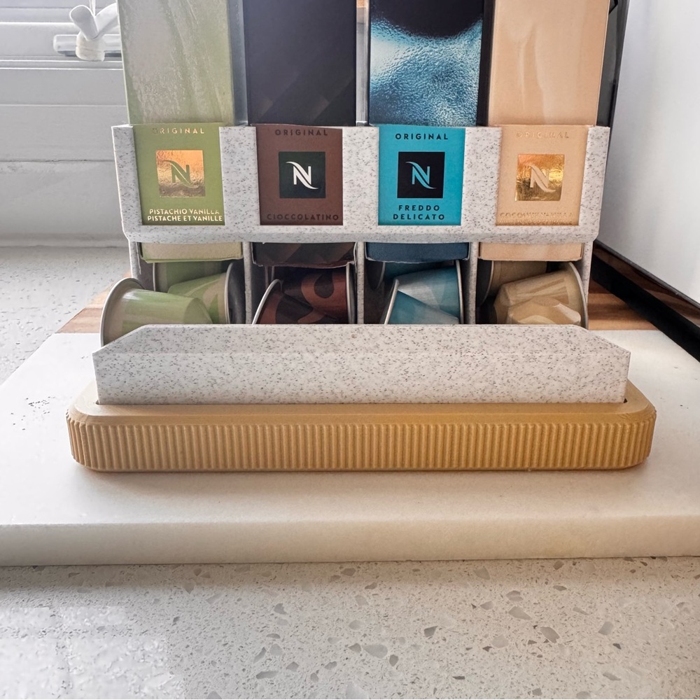 Customized 3D-Print Coffee Pod Dispenser (holds 4 sets)